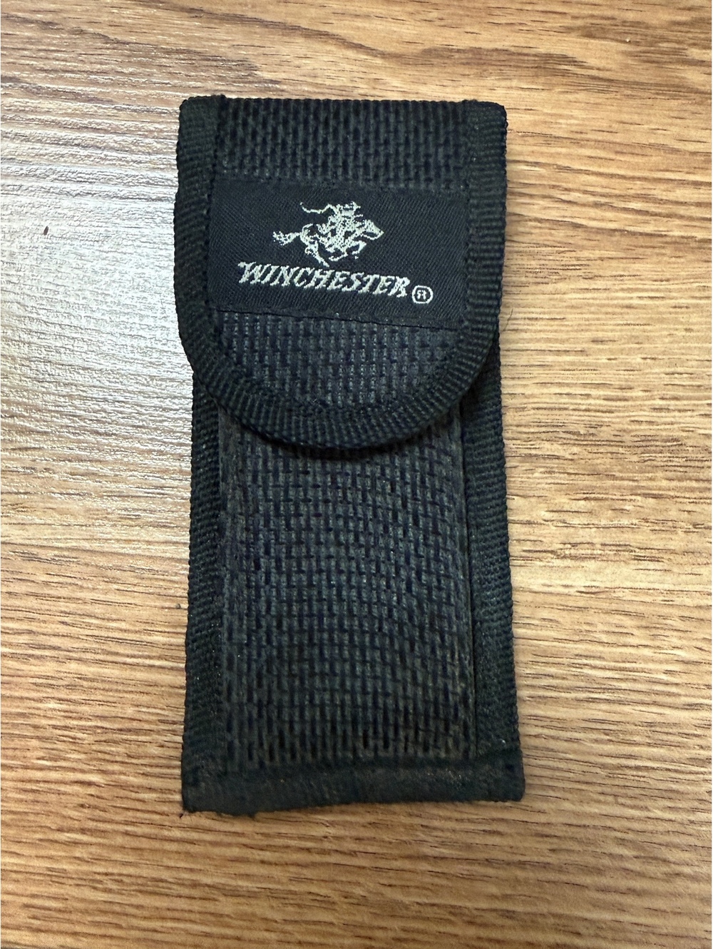 winchester black nylon belt pouch case
